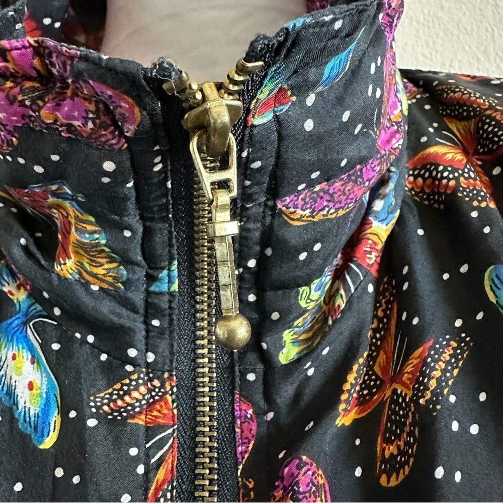 EVR vintage women’s butterfly windbreaker jacket - Picture 4 of 13